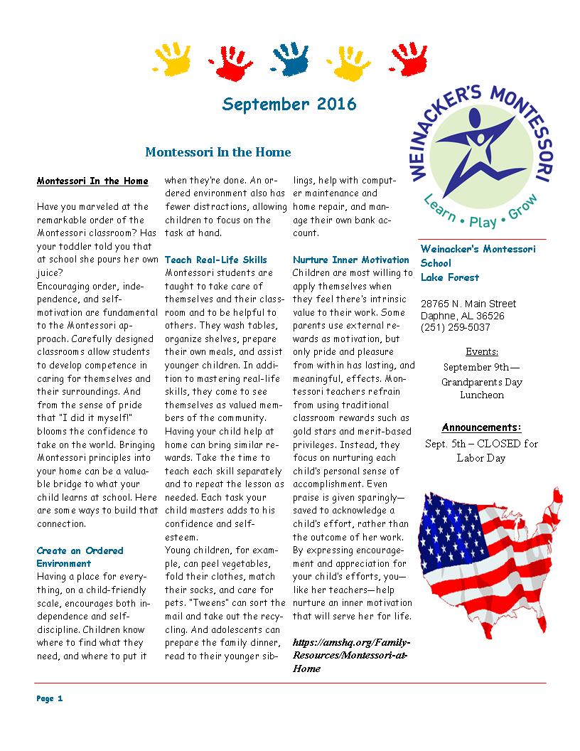 LF September Newsletter 2016