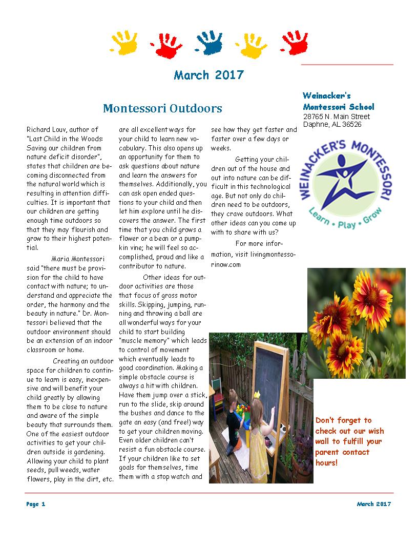 LF 1 March 2017 Newsletter